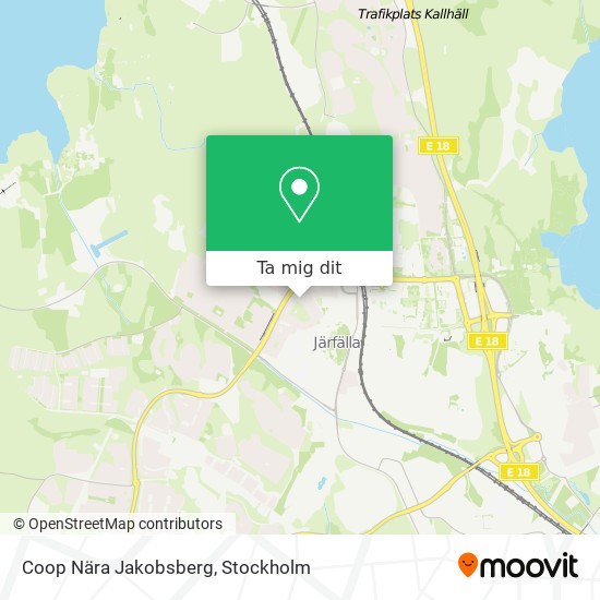 Coop Nära Jakobsberg karta