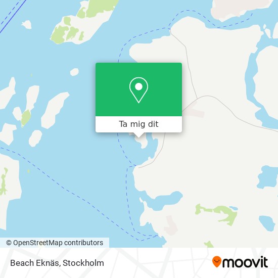 Beach Eknäs karta