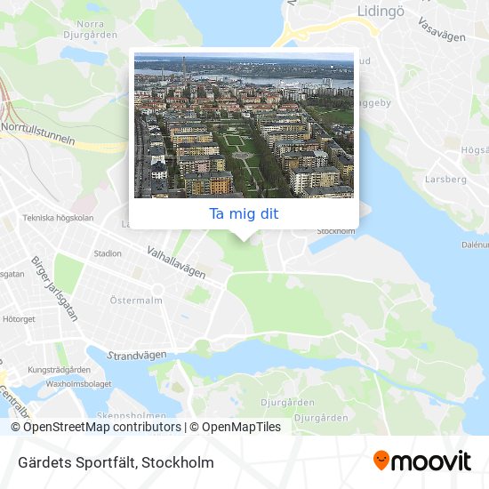 Gärdets Sportfält karta