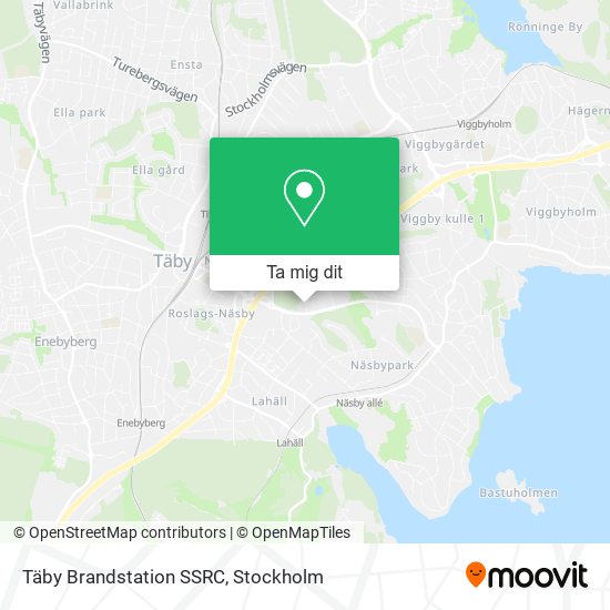 Täby Brandstation SSRC karta