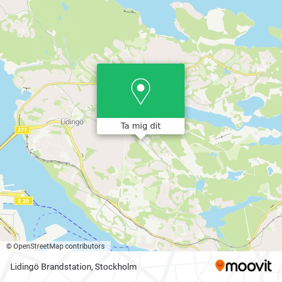 Lidingö Brandstation karta