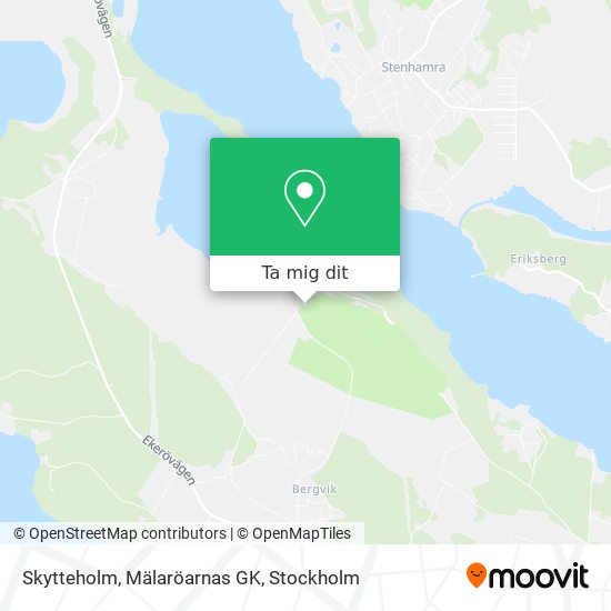 Skytteholm, Mälaröarnas GK karta