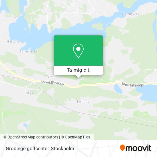 Grödinge golfcenter karta