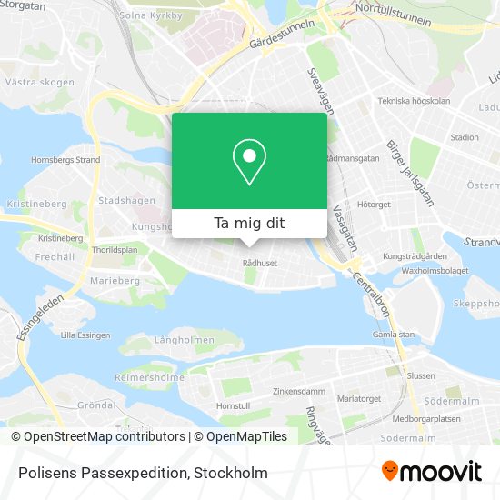 Polisens Passexpedition karta