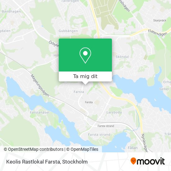 Keolis Rastlokal Farsta karta