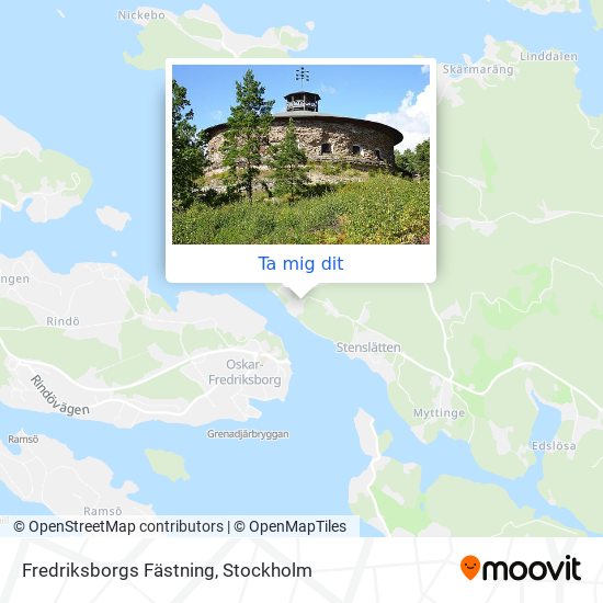 Fredriksborgs Fästning karta