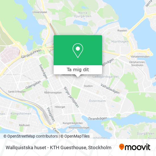Wallquistska huset - KTH Guesthouse karta
