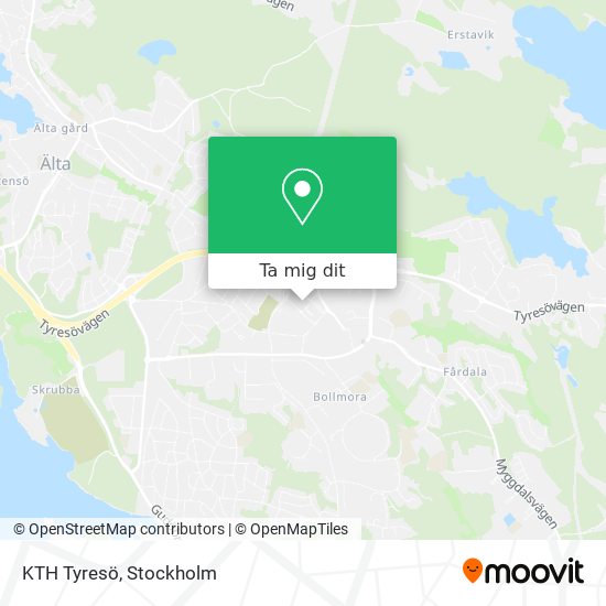 KTH Tyresö karta