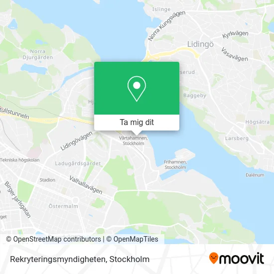 Rekryteringsmyndigheten karta