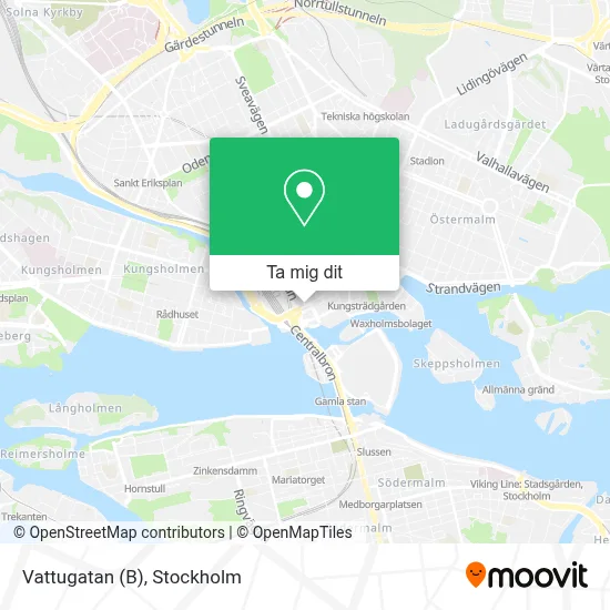 Vattugatan (B) karta
