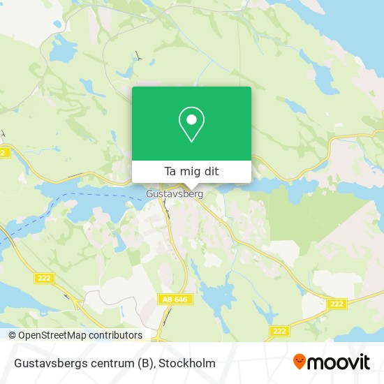 Gustavsbergs centrum (B) karta