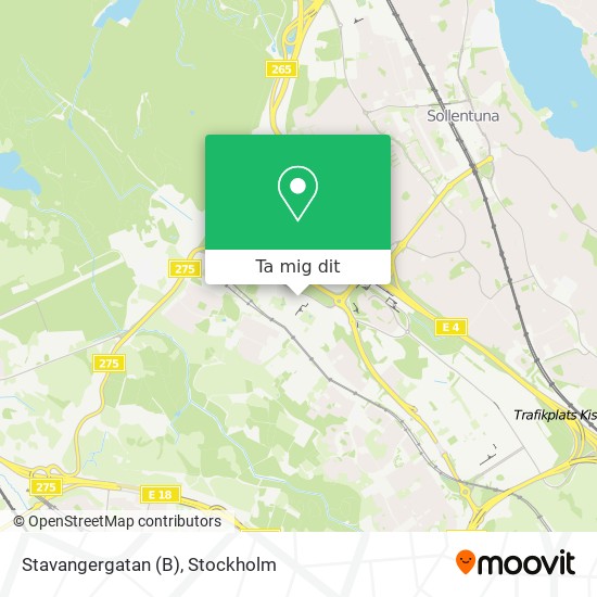 Stavangergatan (B) karta