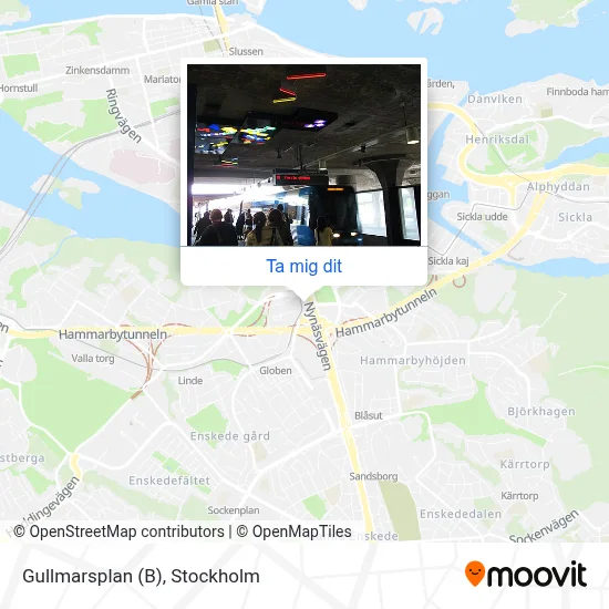 Gullmarsplan (B) karta