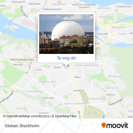 Globen karta