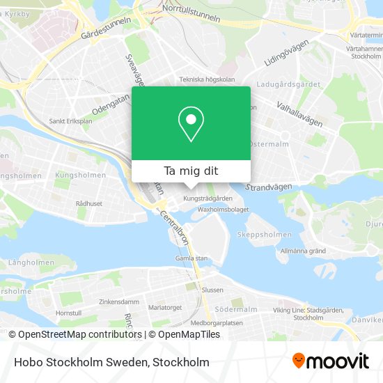 Hobo Stockholm Sweden karta