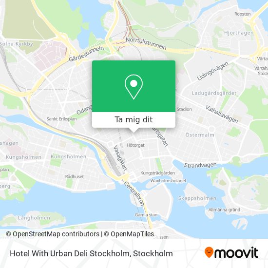 Hotel With Urban Deli Stockholm karta