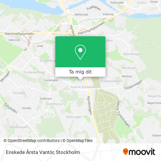 Enskede Årsta Vantör karta