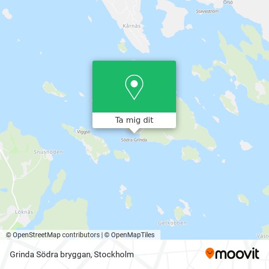 Grinda Södra bryggan karta