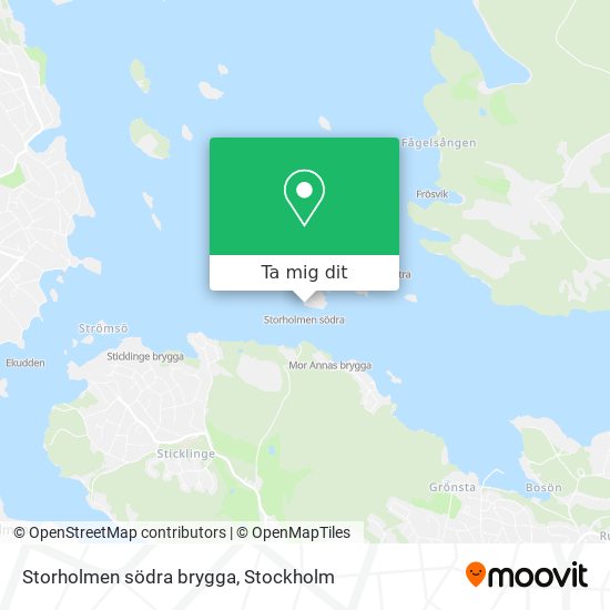 Storholmen södra brygga karta