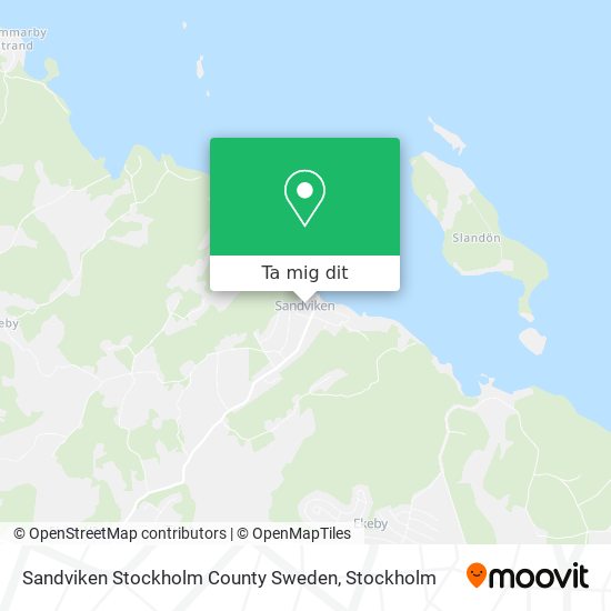 Sandviken Stockholm County Sweden karta