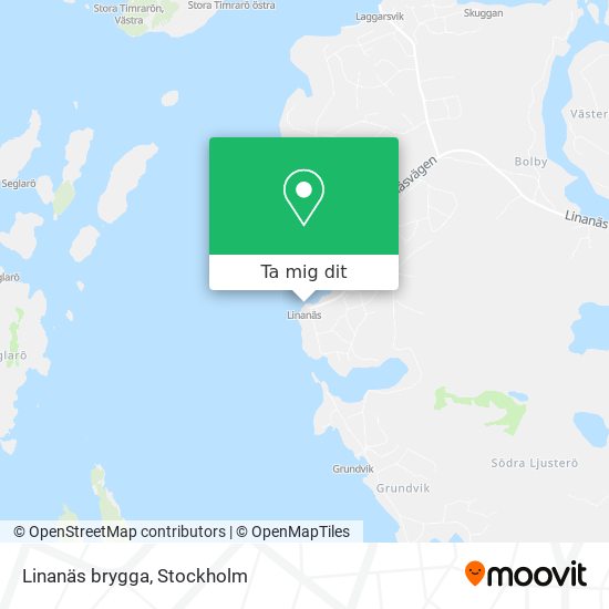 Linanäs brygga karta