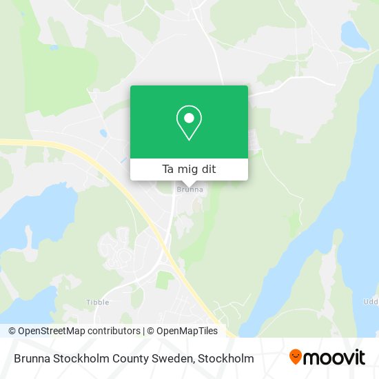Brunna Stockholm County Sweden karta