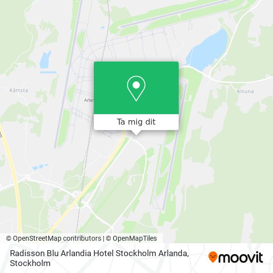 Radisson Blu Arlandia Hotel Stockholm Arlanda karta