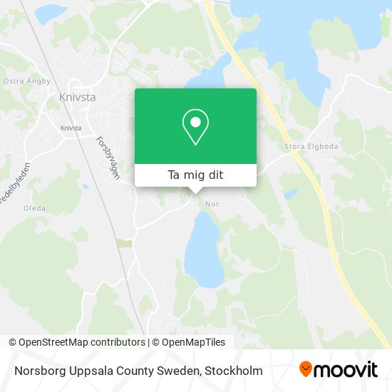Norsborg Uppsala County Sweden karta