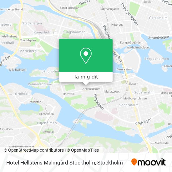 Hotel Hellstens Malmgård Stockholm karta