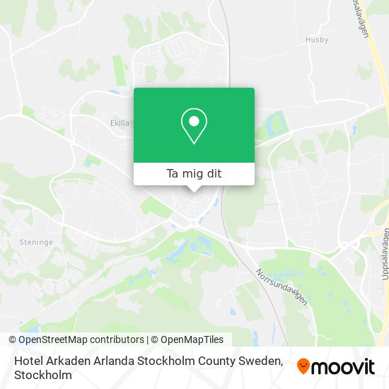 Hotel Arkaden Arlanda Stockholm County Sweden karta
