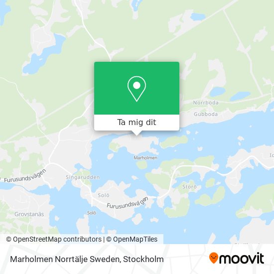 Marholmen Norrtälje Sweden karta