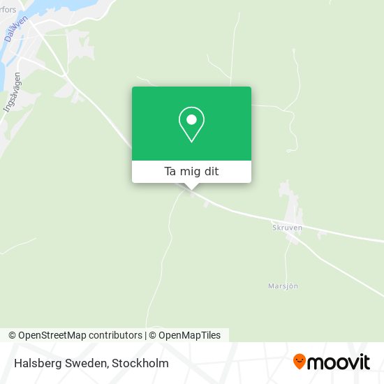 Halsberg Sweden karta