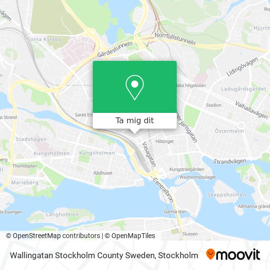 Wallingatan Stockholm County Sweden karta