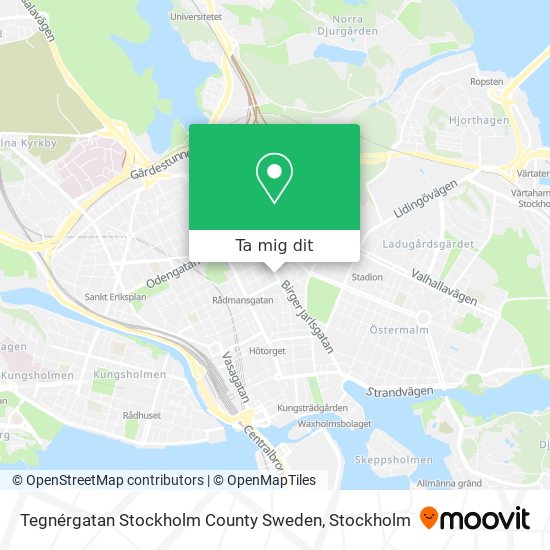 Tegnérgatan Stockholm County Sweden karta