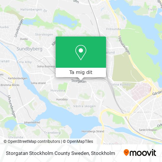 Storgatan Stockholm County Sweden karta