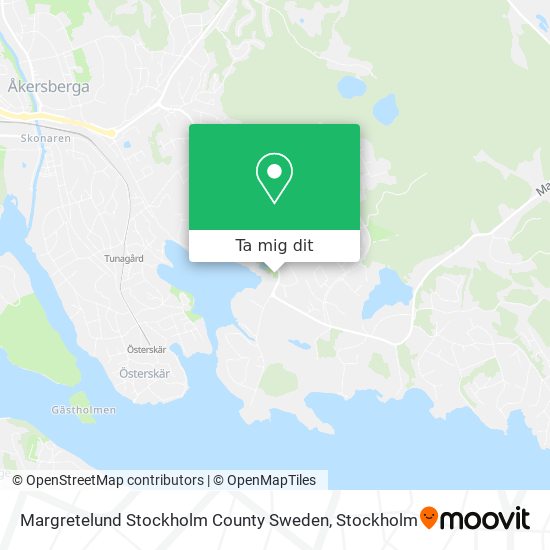 Margretelund Stockholm County Sweden karta
