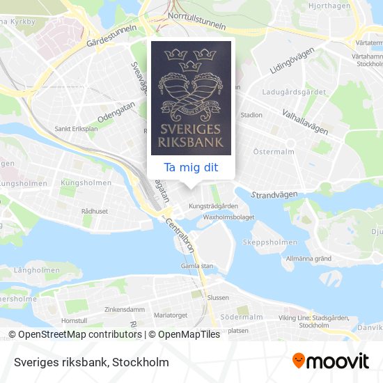 Sveriges riksbank karta
