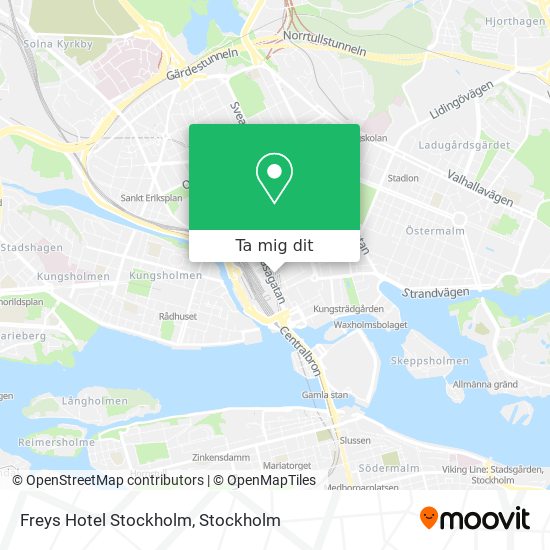 Freys Hotel Stockholm karta