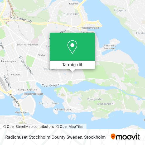 Radiohuset Stockholm County Sweden karta