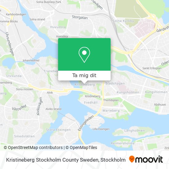 Kristineberg Stockholm County Sweden karta