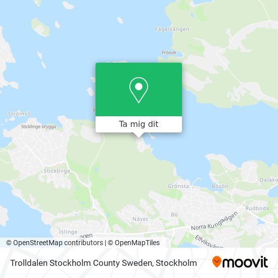 Trolldalen Stockholm County Sweden karta