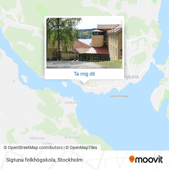 Sigtuna folkhögskola karta