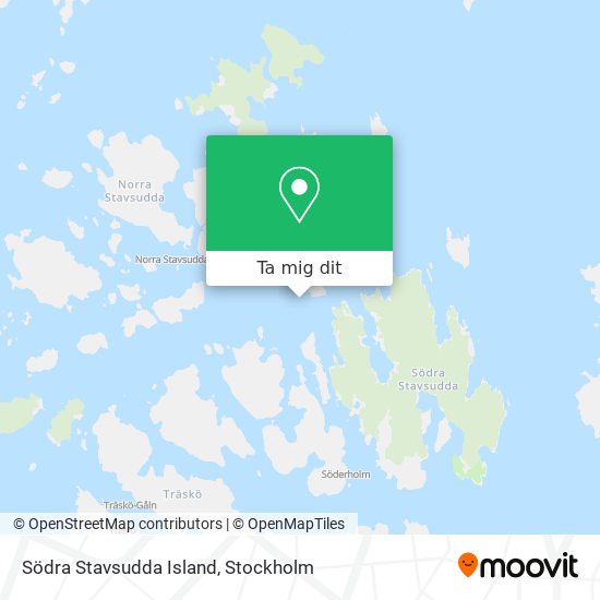 Södra Stavsudda Island karta