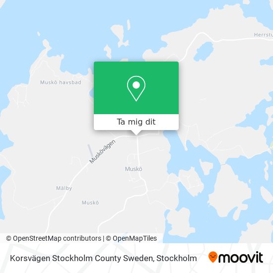 Korsvägen Stockholm County Sweden karta
