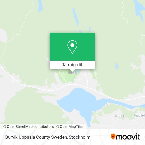 Burvik Uppsala County Sweden karta