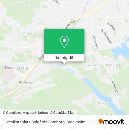 Untsikstsplats Solgårds Fornborg karta