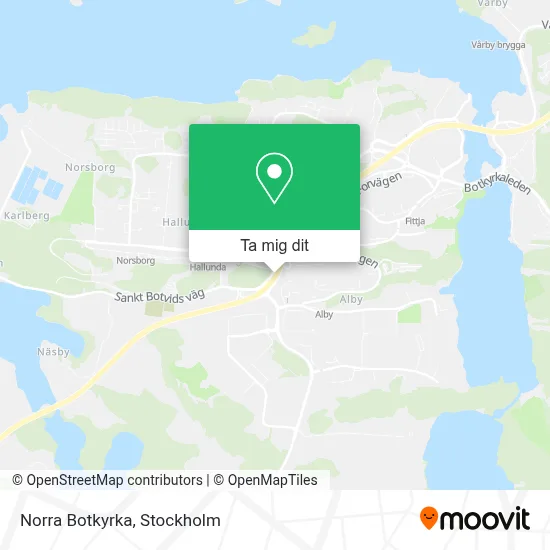 Norra Botkyrka karta