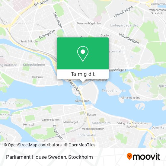 Parliament House Sweden karta