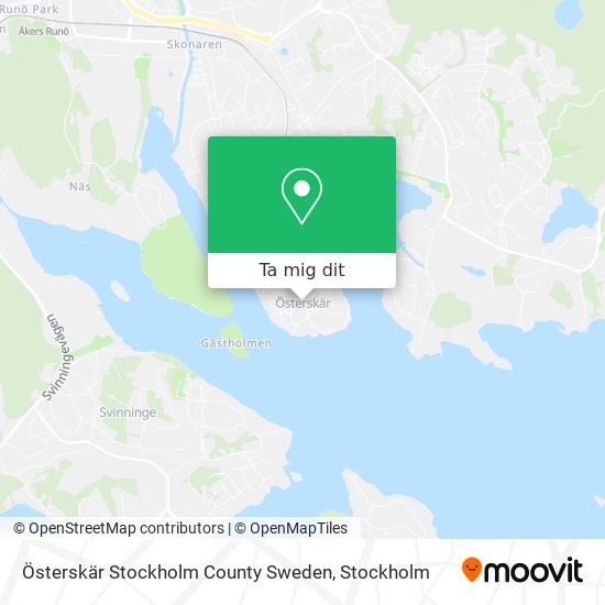 Österskär Stockholm County Sweden karta