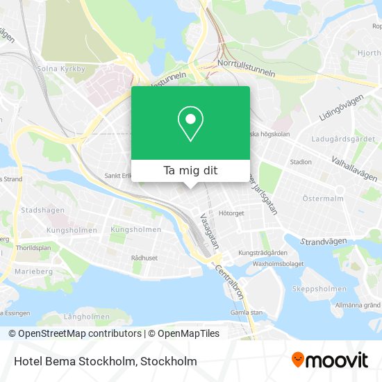 Hotel Bema Stockholm karta